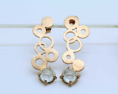 さんご、ピアス、amami,markonagasghimajewelry,あわ,bubble,ピンクゴールド